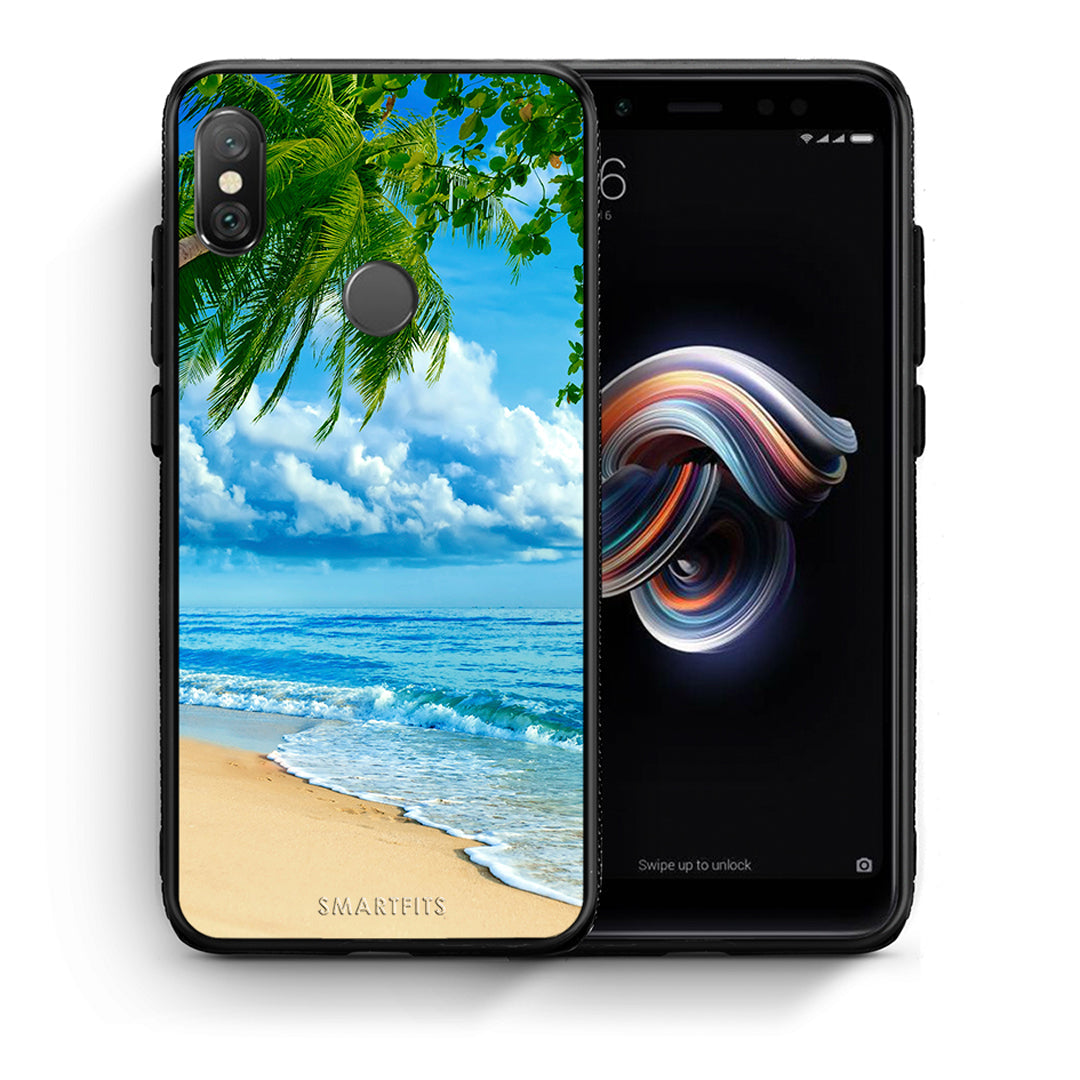 Θήκη Xiaomi Redmi Note 5 Beautiful Beach από τη Smartfits με σχέδιο στο πίσω μέρος και μαύρο περίβλημα | Xiaomi Redmi Note 5 Beautiful Beach case with colorful back and black bezels