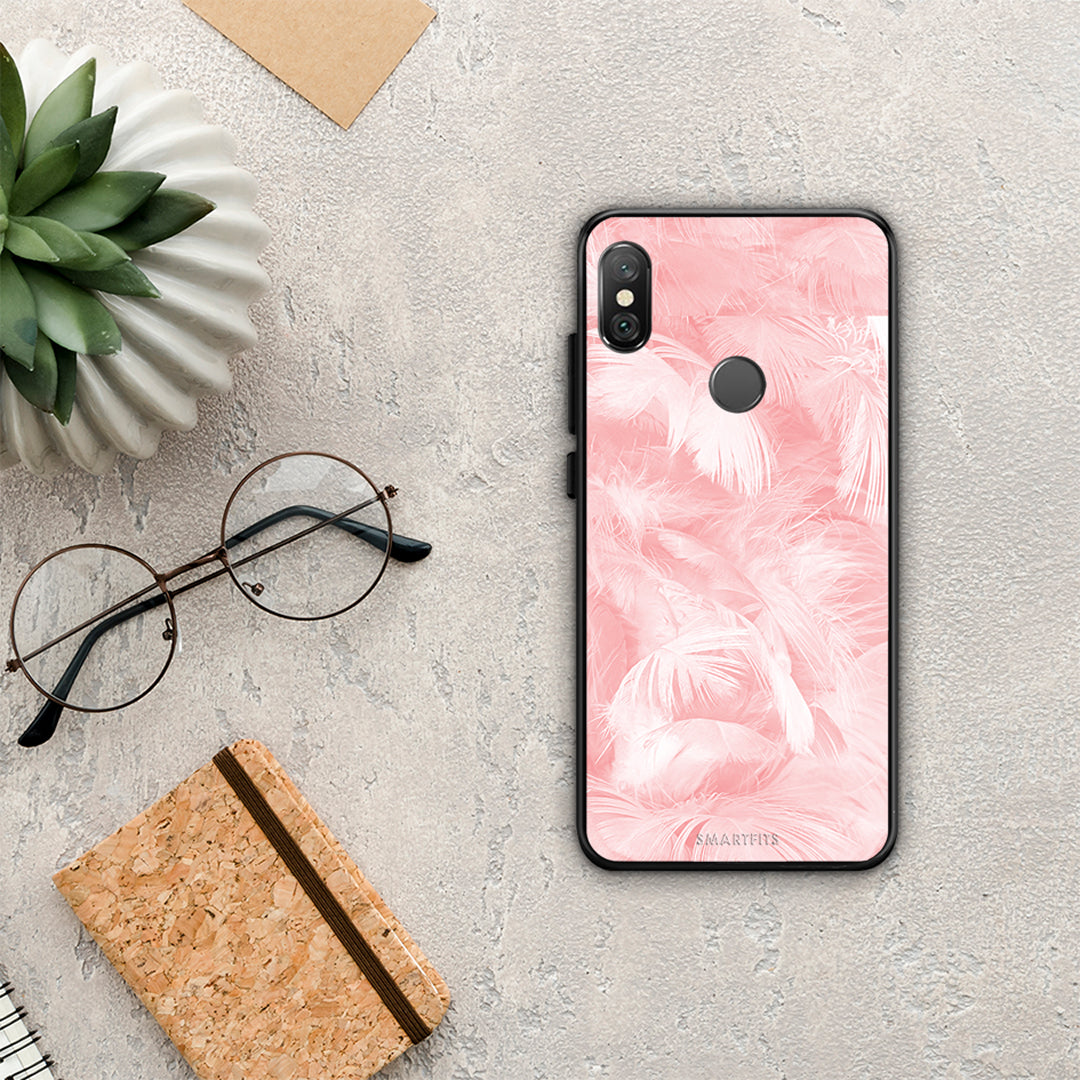 Boho Pink Feather - Xiaomi Redmi Note 5 case