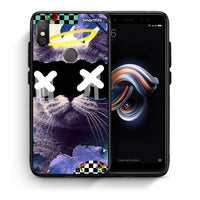 Thumbnail for Θήκη Xiaomi Redmi Note 5 Cat Collage από τη Smartfits με σχέδιο στο πίσω μέρος και μαύρο περίβλημα | Xiaomi Redmi Note 5 Cat Collage case with colorful back and black bezels