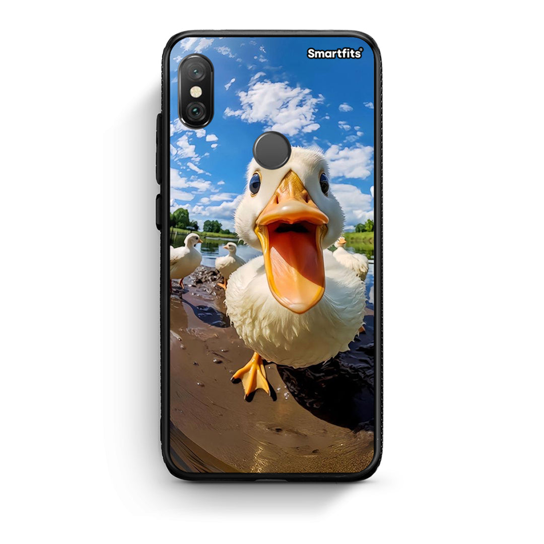 Xiaomi Redmi Note 5 Duck Face θήκη από τη Smartfits με σχέδιο στο πίσω μέρος και μαύρο περίβλημα | Smartphone case with colorful back and black bezels by Smartfits