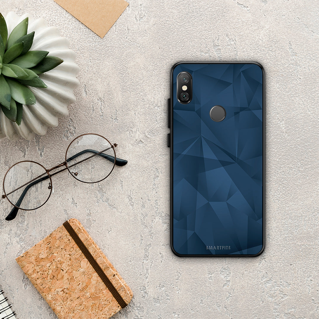 Geometric Blue Abstract - Xiaomi Redmi Note 5 case