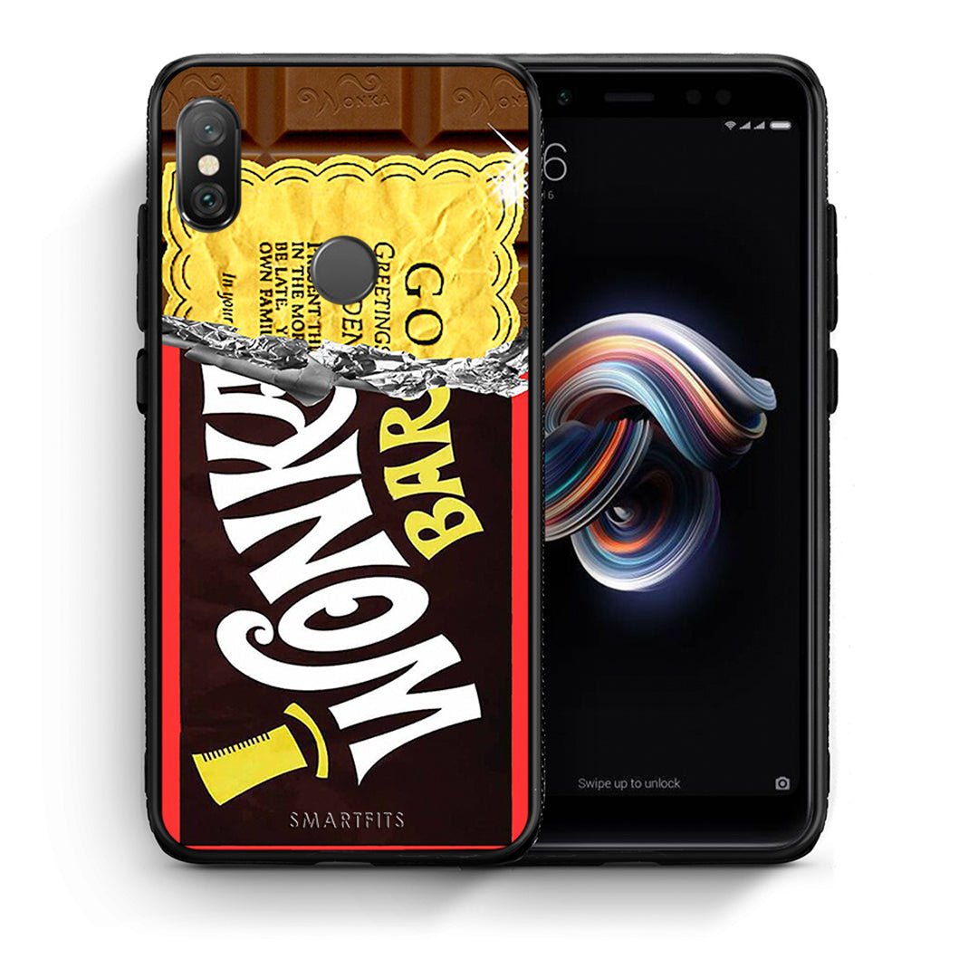Θήκη Xiaomi Redmi Note 5 Golden Ticket από τη Smartfits με σχέδιο στο πίσω μέρος και μαύρο περίβλημα | Xiaomi Redmi Note 5 Golden Ticket case with colorful back and black bezels
