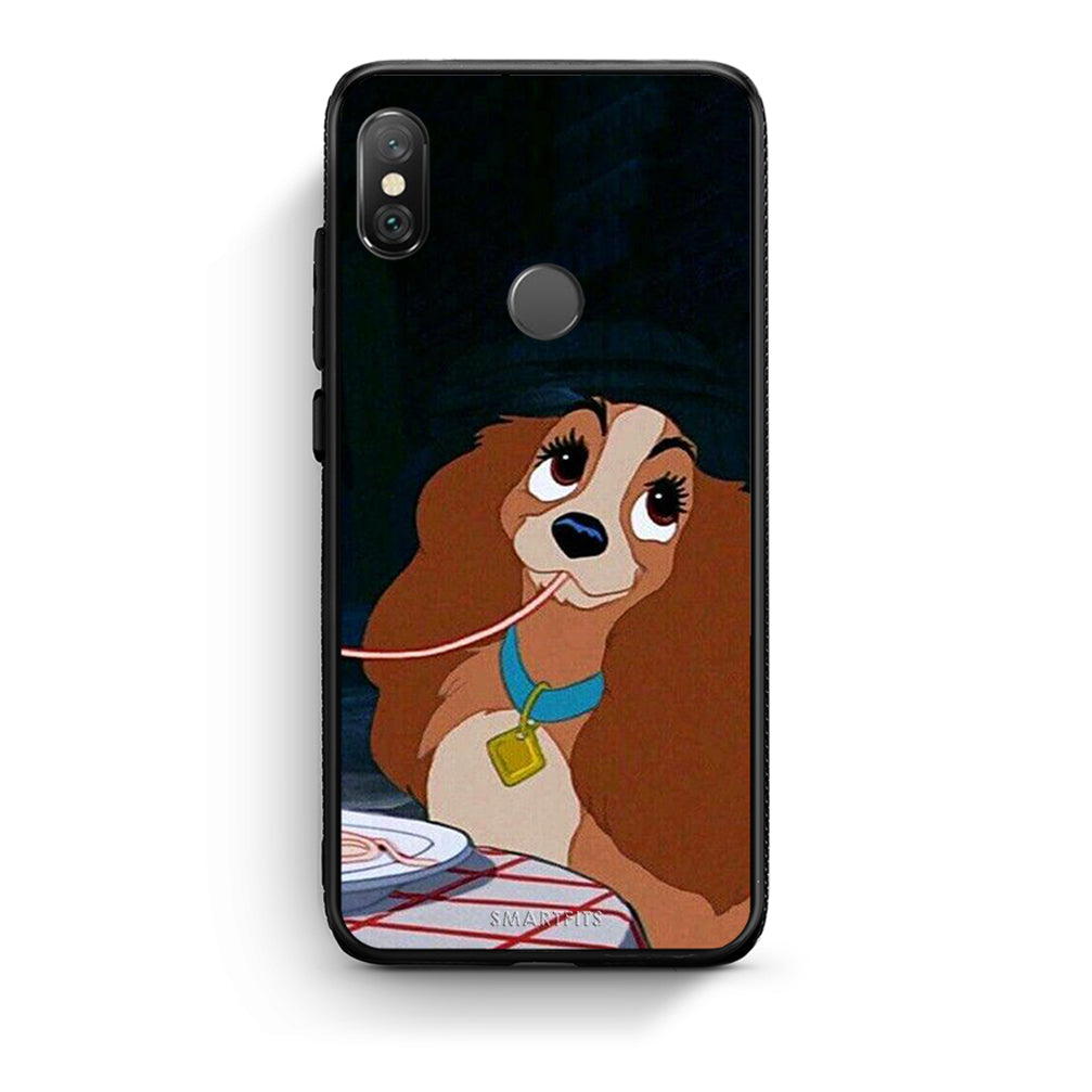 Xiaomi Redmi Note 5 Lady And Tramp 2 Θήκη Αγίου Βαλεντίνου από τη Smartfits με σχέδιο στο πίσω μέρος και μαύρο περίβλημα | Smartphone case with colorful back and black bezels by Smartfits