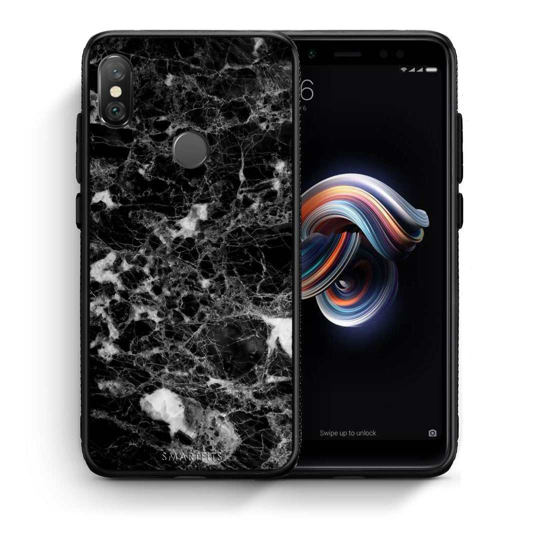 Θήκη Xiaomi Redmi Note 5 Male Marble από τη Smartfits με σχέδιο στο πίσω μέρος και μαύρο περίβλημα | Xiaomi Redmi Note 5 Male Marble case with colorful back and black bezels