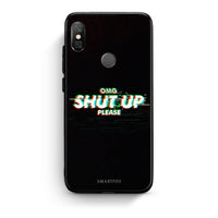 Thumbnail for Xiaomi Redmi Note 5 OMG ShutUp θήκη από τη Smartfits με σχέδιο στο πίσω μέρος και μαύρο περίβλημα | Smartphone case with colorful back and black bezels by Smartfits