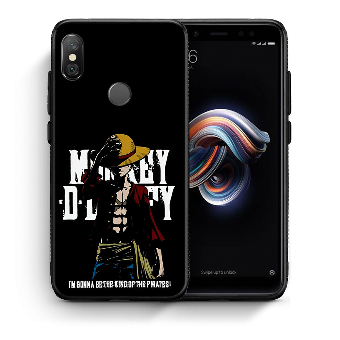 Θήκη Xiaomi Redmi Note 5 Pirate King από τη Smartfits με σχέδιο στο πίσω μέρος και μαύρο περίβλημα | Xiaomi Redmi Note 5 Pirate King case with colorful back and black bezels