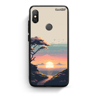 Thumbnail for Xiaomi Redmi Note 5 Pixel Sunset Θήκη από τη Smartfits με σχέδιο στο πίσω μέρος και μαύρο περίβλημα | Smartphone case with colorful back and black bezels by Smartfits