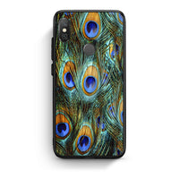 Thumbnail for Xiaomi Redmi Note 5 Real Peacock Feathers θήκη από τη Smartfits με σχέδιο στο πίσω μέρος και μαύρο περίβλημα | Smartphone case with colorful back and black bezels by Smartfits