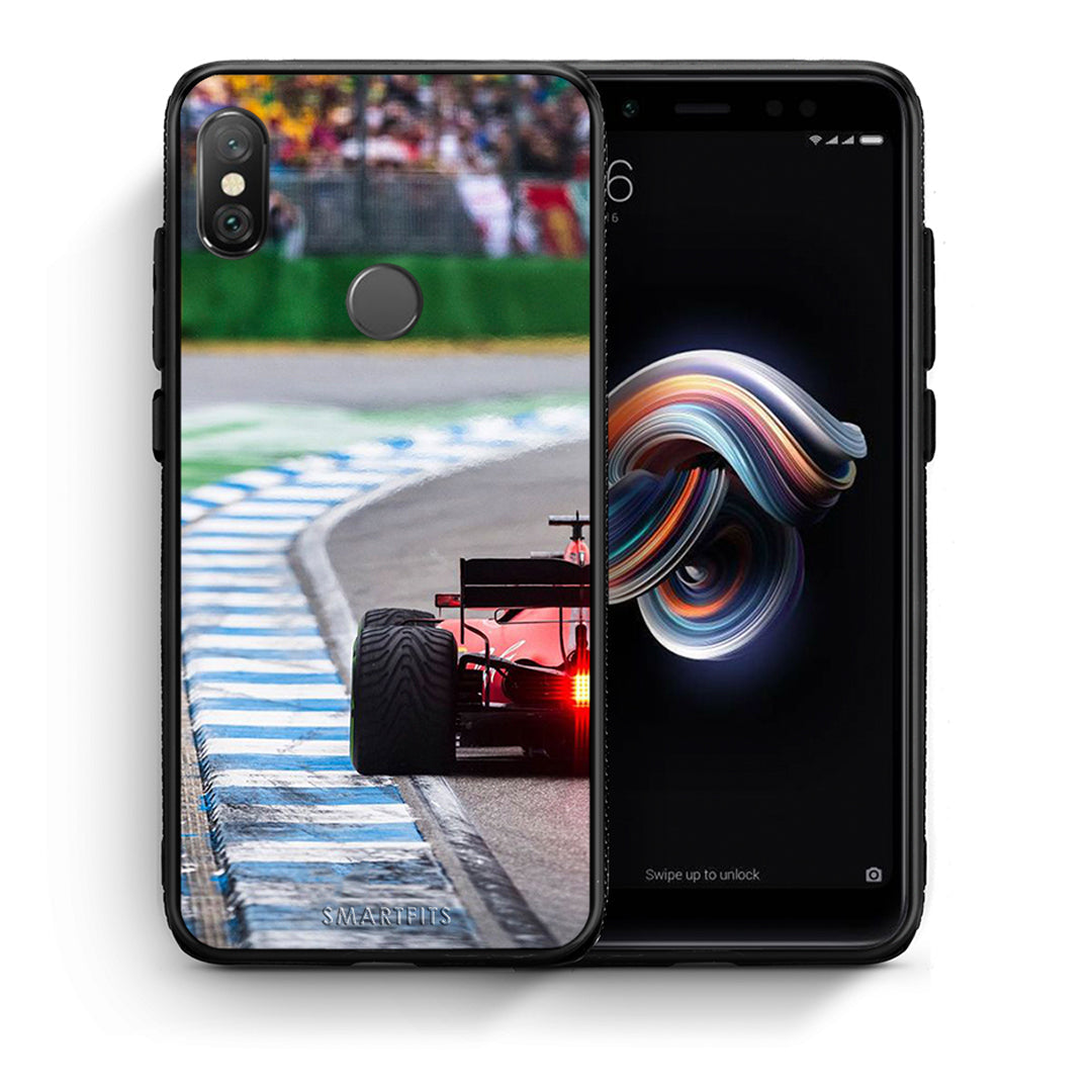 Θήκη Xiaomi Redmi Note 5 Racing Vibes από τη Smartfits με σχέδιο στο πίσω μέρος και μαύρο περίβλημα | Xiaomi Redmi Note 5 Racing Vibes case with colorful back and black bezels