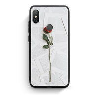 Thumbnail for Xiaomi Redmi Note 5 Red Rose θήκη από τη Smartfits με σχέδιο στο πίσω μέρος και μαύρο περίβλημα | Smartphone case with colorful back and black bezels by Smartfits