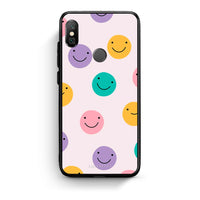 Thumbnail for Xiaomi Redmi Note 5 Smiley Faces θήκη από τη Smartfits με σχέδιο στο πίσω μέρος και μαύρο περίβλημα | Smartphone case with colorful back and black bezels by Smartfits