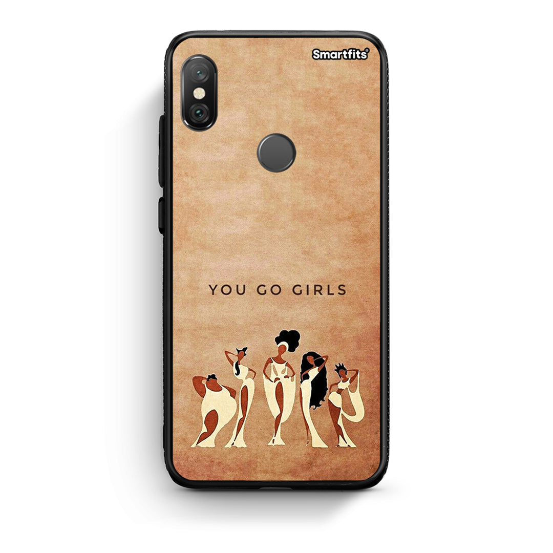 Xiaomi Redmi Note 5 You Go Girl θήκη από τη Smartfits με σχέδιο στο πίσω μέρος και μαύρο περίβλημα | Smartphone case with colorful back and black bezels by Smartfits