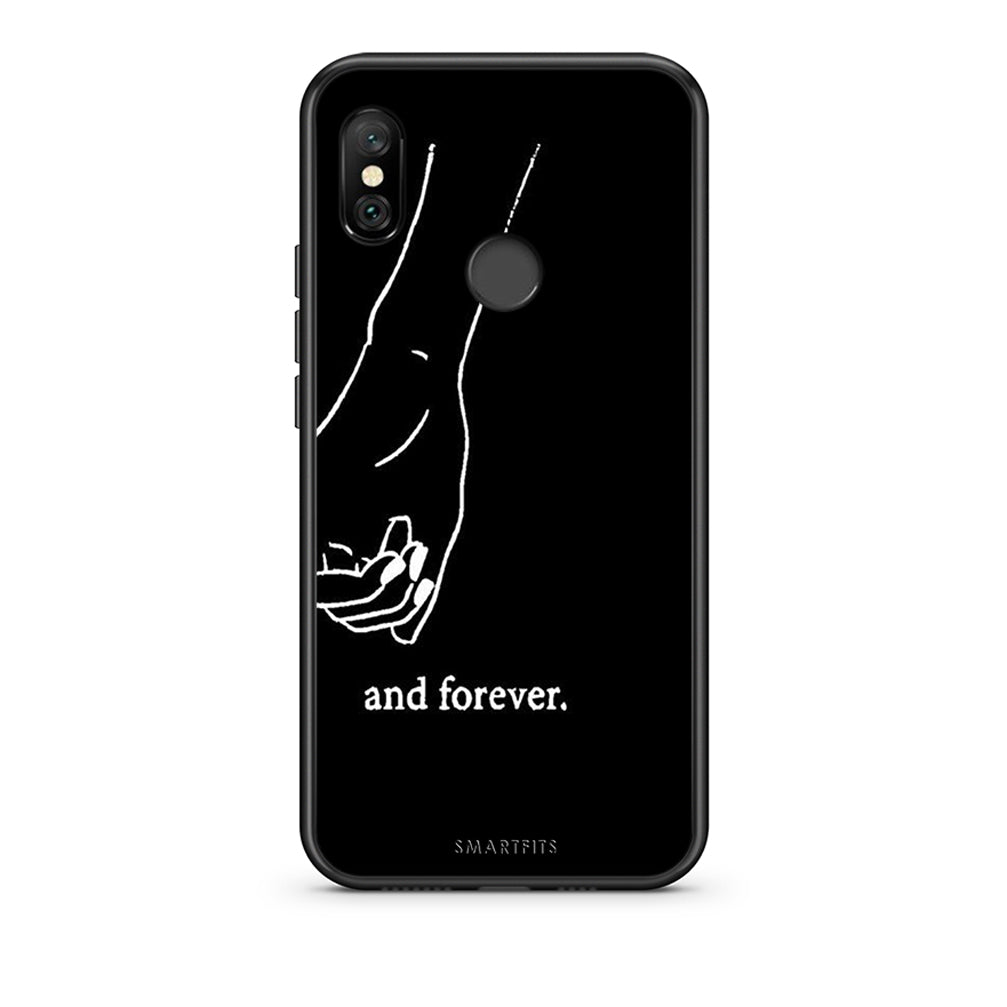 Xiaomi Redmi Note 6 Pro Always & Forever 2 Θήκη Αγίου Βαλεντίνου από τη Smartfits με σχέδιο στο πίσω μέρος και μαύρο περίβλημα | Smartphone case with colorful back and black bezels by Smartfits