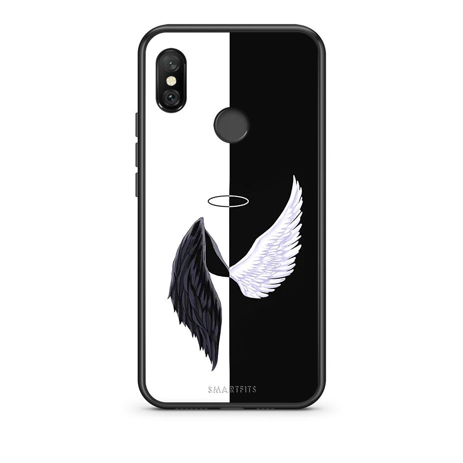 Xiaomi Redmi Note 6 Pro Angels Demons θήκη από τη Smartfits με σχέδιο στο πίσω μέρος και μαύρο περίβλημα | Smartphone case with colorful back and black bezels by Smartfits