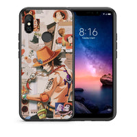 Thumbnail for Θήκη Xiaomi Redmi Note 6 Pro Anime Collage από τη Smartfits με σχέδιο στο πίσω μέρος και μαύρο περίβλημα | Xiaomi Redmi Note 6 Pro Anime Collage case with colorful back and black bezels