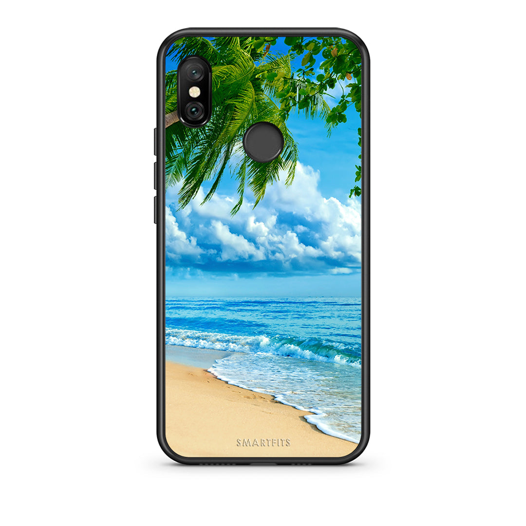 Xiaomi Redmi Note 6 Pro Beautiful Beach θήκη από τη Smartfits με σχέδιο στο πίσω μέρος και μαύρο περίβλημα | Smartphone case with colorful back and black bezels by Smartfits