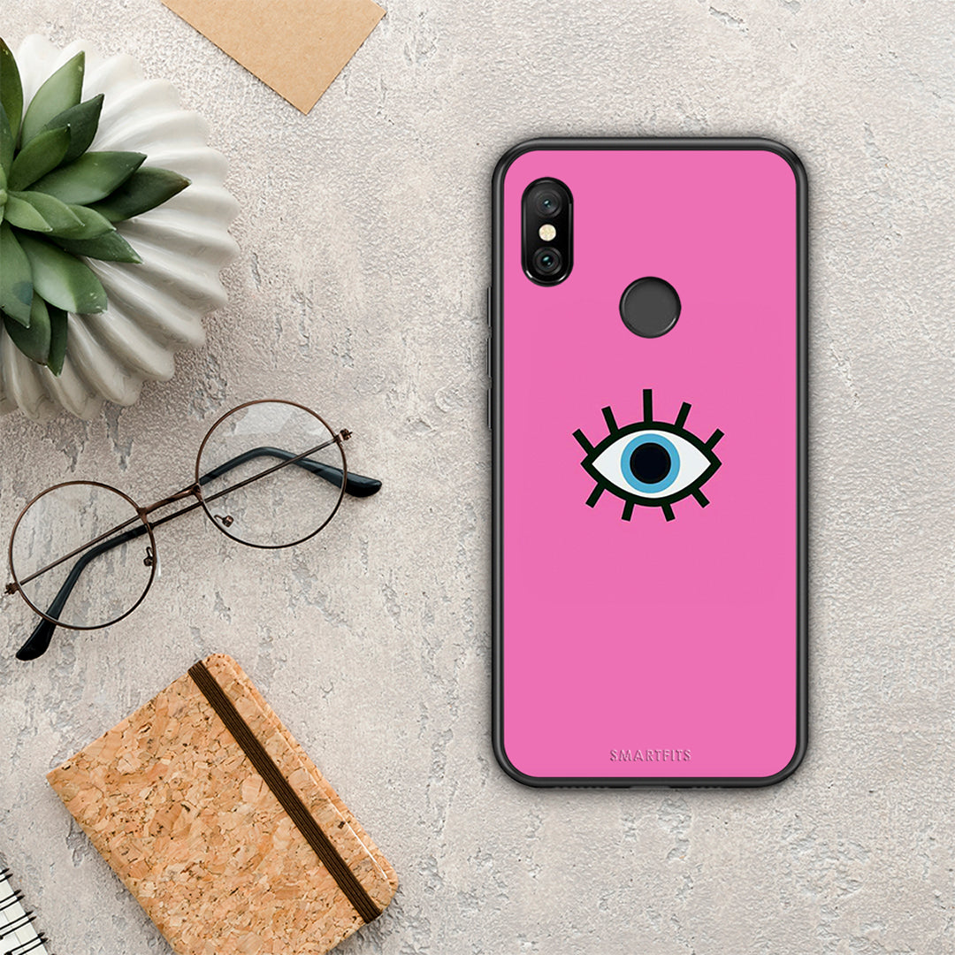 Blue Eye Pink - Xiaomi Redmi Note 6 Pro case