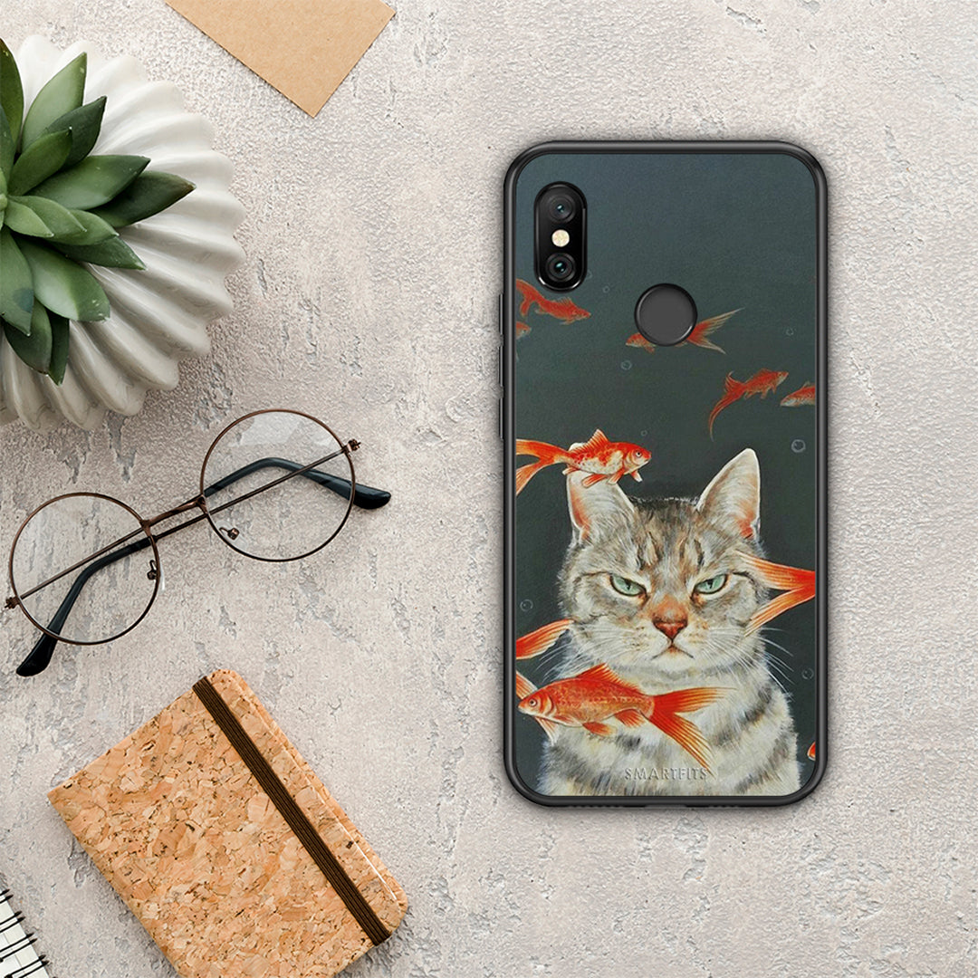 Cat Goldfish - Xiaomi Redmi Note 6 Pro case