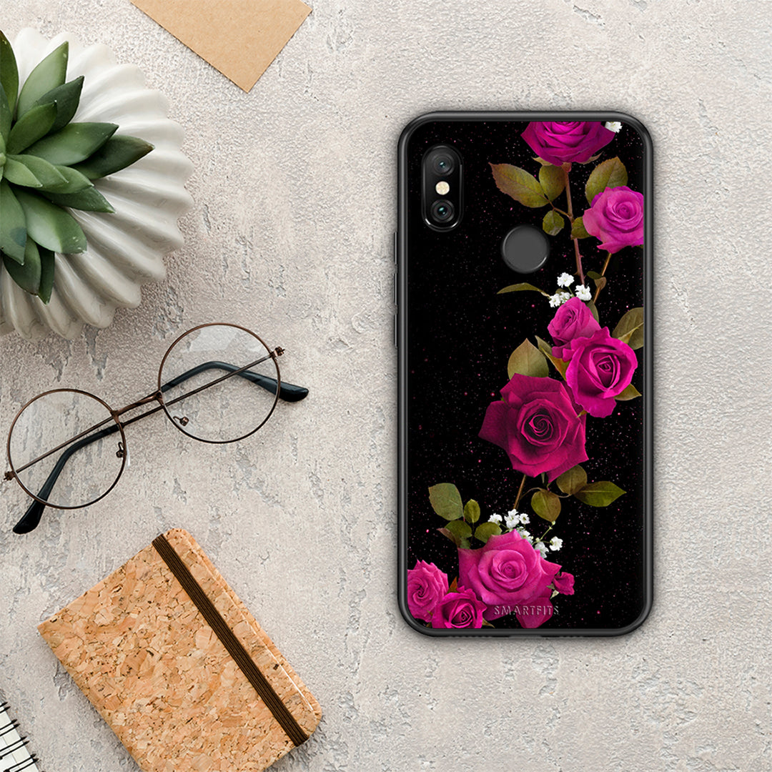 Flower Red Roses - Xiaomi Redmi Note 6 Pro case
