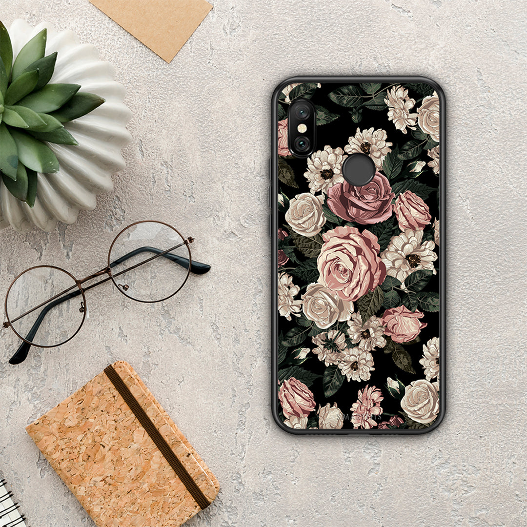 Flower Wild Roses - Xiaomi Redmi Note 6 Pro case