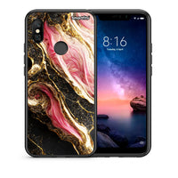 Thumbnail for Θήκη Xiaomi Redmi Note 6 Pro Glamorous Pink Marble από τη Smartfits με σχέδιο στο πίσω μέρος και μαύρο περίβλημα | Xiaomi Redmi Note 6 Pro Glamorous Pink Marble case with colorful back and black bezels