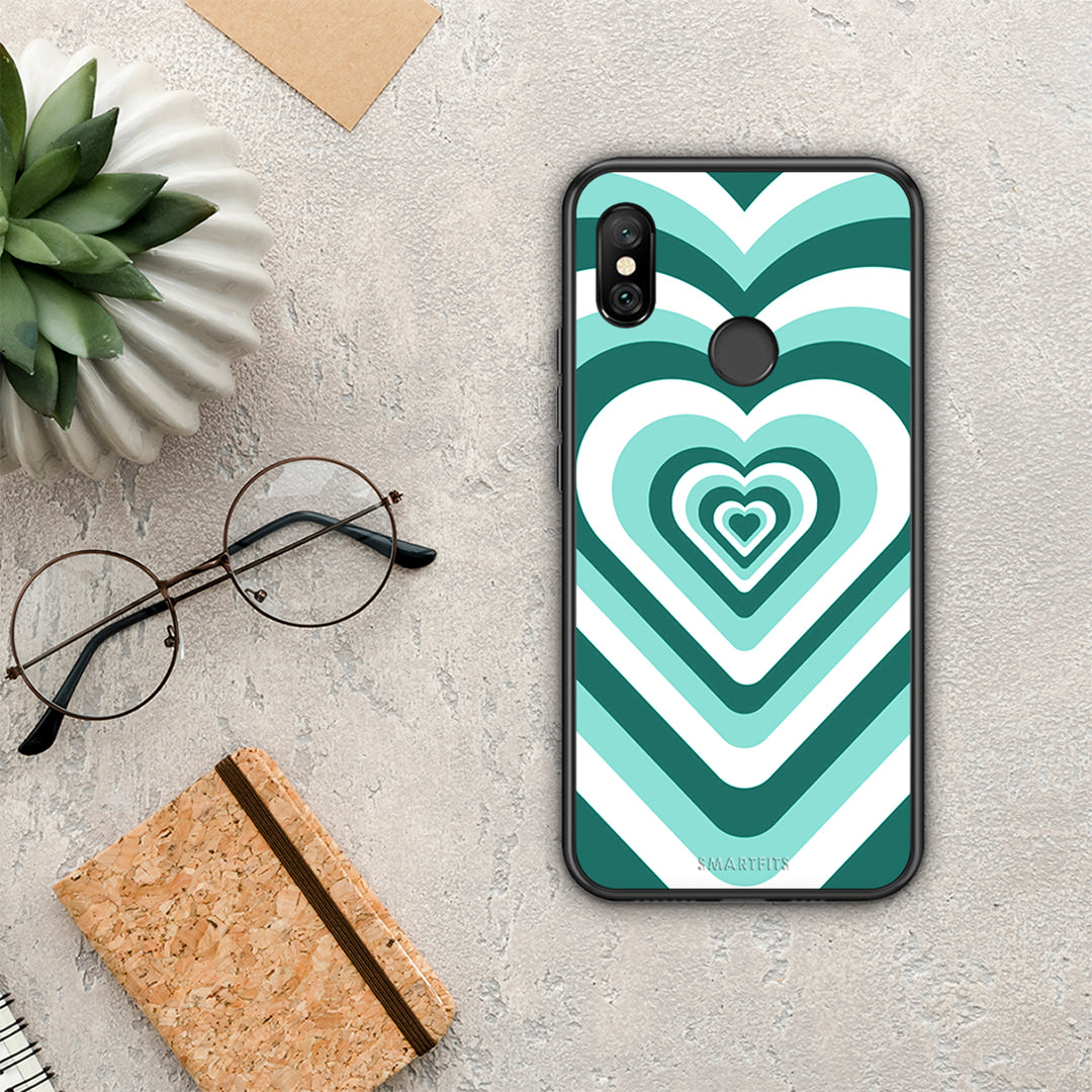 Green Hearts - Xiaomi Redmi Note 6 Pro case
