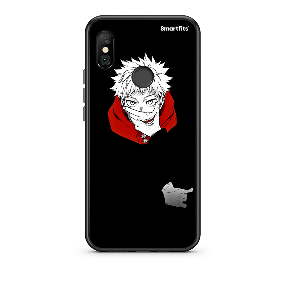 Xiaomi Redmi Note 6 Pro Itadori Anime θήκη από τη Smartfits με σχέδιο στο πίσω μέρος και μαύρο περίβλημα | Smartphone case with colorful back and black bezels by Smartfits