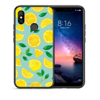 Thumbnail for Θήκη Xiaomi Redmi Note 6 Pro Lemons από τη Smartfits με σχέδιο στο πίσω μέρος και μαύρο περίβλημα | Xiaomi Redmi Note 6 Pro Lemons case with colorful back and black bezels