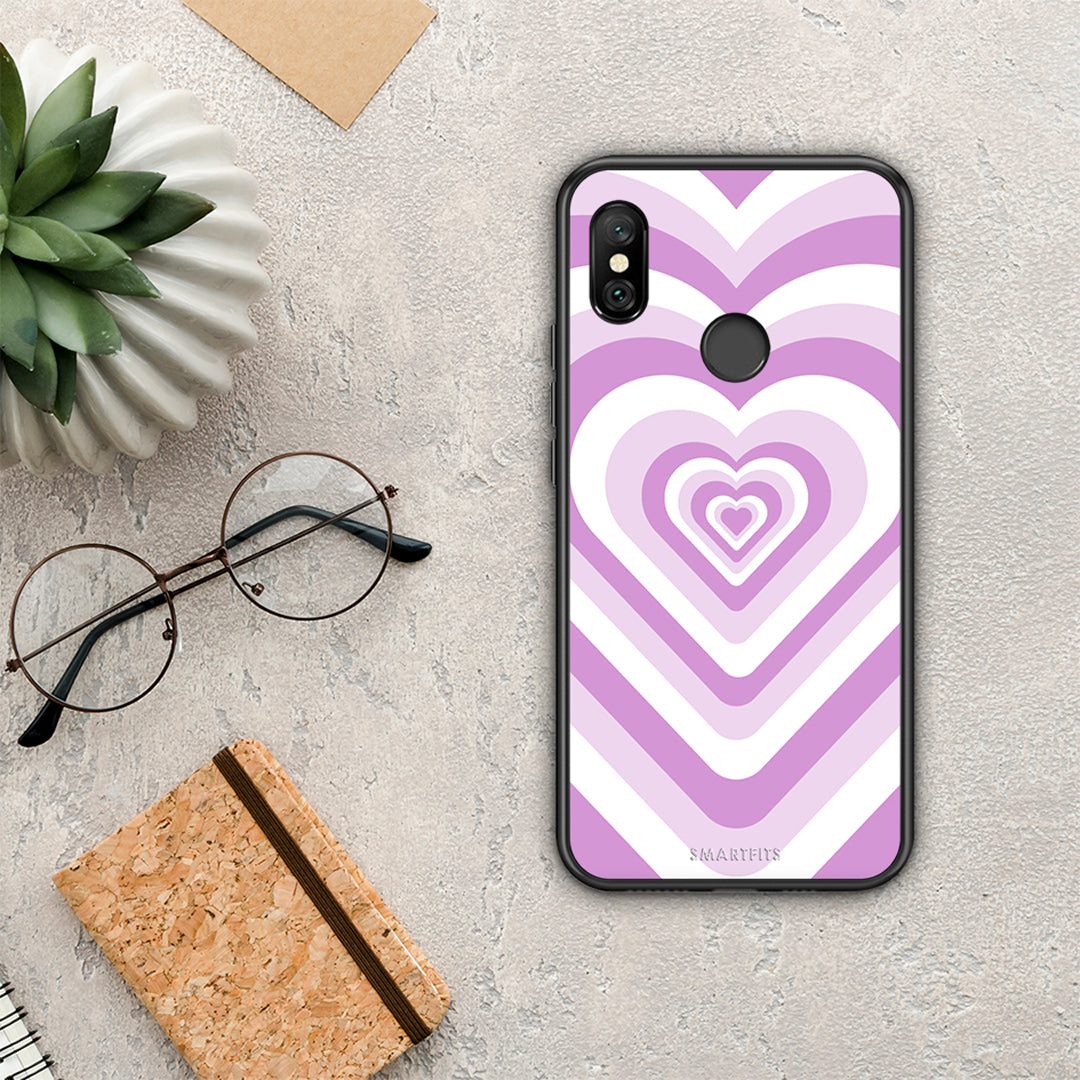 Lilac Hearts - Xiaomi Redmi Note 6 Pro case