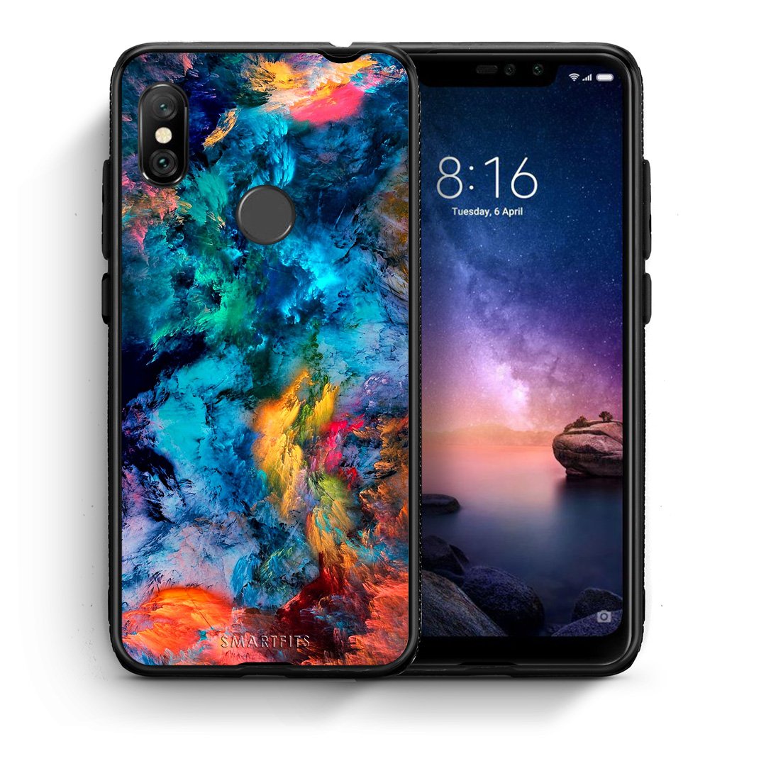 Θήκη Xiaomi Redmi Note 6 Pro Crayola Paint από τη Smartfits με σχέδιο στο πίσω μέρος και μαύρο περίβλημα | Xiaomi Redmi Note 6 Pro Crayola Paint case with colorful back and black bezels