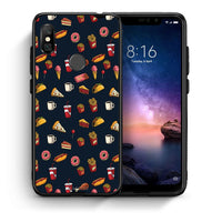 Thumbnail for Θήκη Xiaomi Redmi Note 6 Pro Hungry Random από τη Smartfits με σχέδιο στο πίσω μέρος και μαύρο περίβλημα | Xiaomi Redmi Note 6 Pro Hungry Random case with colorful back and black bezels