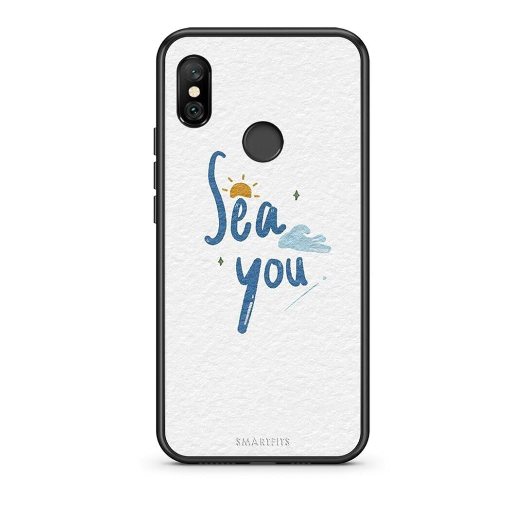 Xiaomi Redmi Note 6 Pro Sea You Θήκη από τη Smartfits με σχέδιο στο πίσω μέρος και μαύρο περίβλημα | Smartphone case with colorful back and black bezels by Smartfits