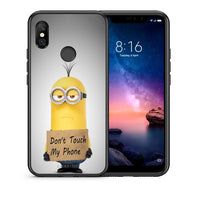 Thumbnail for Θήκη Xiaomi Redmi Note 6 Pro Minion Text από τη Smartfits με σχέδιο στο πίσω μέρος και μαύρο περίβλημα | Xiaomi Redmi Note 6 Pro Minion Text case with colorful back and black bezels