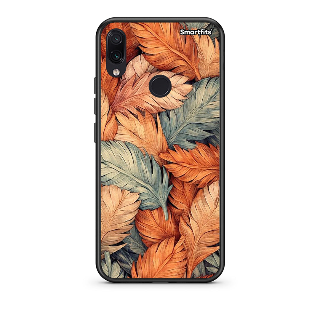 Xiaomi Redmi Note 7 Autumn Leaves Θήκη από τη Smartfits με σχέδιο στο πίσω μέρος και μαύρο περίβλημα | Smartphone case with colorful back and black bezels by Smartfits