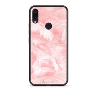 Thumbnail for 33 - Xiaomi Redmi Note 7  Pink Feather Boho case, cover, bumper