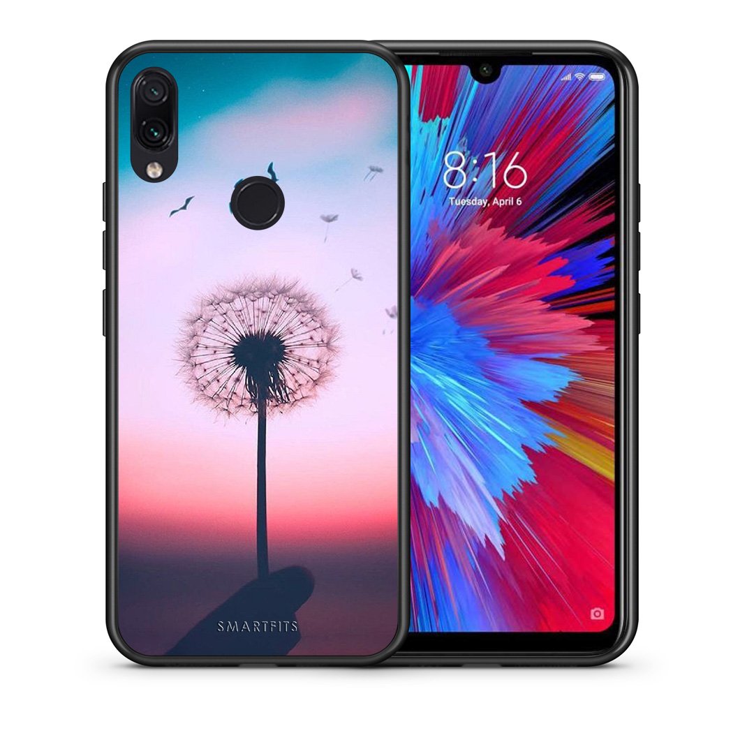 Θήκη Xiaomi Redmi Note 7 Wish Boho από τη Smartfits με σχέδιο στο πίσω μέρος και μαύρο περίβλημα | Xiaomi Redmi Note 7 Wish Boho case with colorful back and black bezels