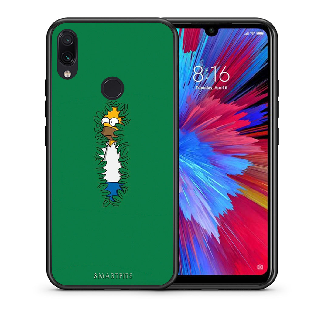 Θήκη Αγίου Βαλεντίνου Xiaomi Redmi Note 7 Bush Man από τη Smartfits με σχέδιο στο πίσω μέρος και μαύρο περίβλημα | Xiaomi Redmi Note 7 Bush Man case with colorful back and black bezels