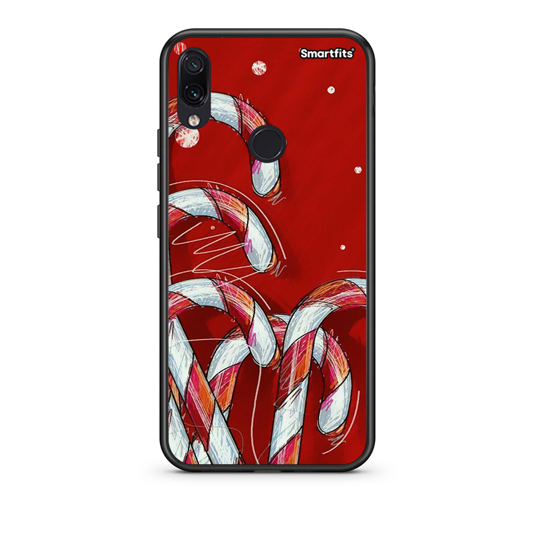 Xiaomi Redmi Note 7 Candy Cane θήκη από τη Smartfits με σχέδιο στο πίσω μέρος και μαύρο περίβλημα | Smartphone case with colorful back and black bezels by Smartfits