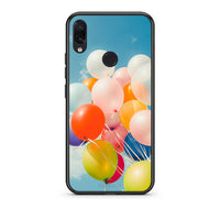 Thumbnail for Xiaomi Redmi Note 7 Colorful Balloons θήκη από τη Smartfits με σχέδιο στο πίσω μέρος και μαύρο περίβλημα | Smartphone case with colorful back and black bezels by Smartfits