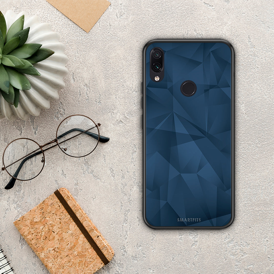Geometric Blue Abstract - Xiaomi Redmi Note 7 case