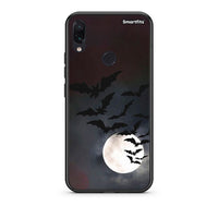 Thumbnail for Xiaomi Redmi Note 7 Halloween Bat Night Θήκη από τη Smartfits με σχέδιο στο πίσω μέρος και μαύρο περίβλημα | Smartphone case with colorful back and black bezels by Smartfits