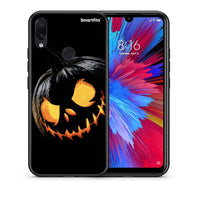 Thumbnail for Θήκη Xiaomi Redmi Note 7 Halloween Scary Pumpkin από τη Smartfits με σχέδιο στο πίσω μέρος και μαύρο περίβλημα | Xiaomi Redmi Note 7 Halloween Scary Pumpkin case with colorful back and black bezels