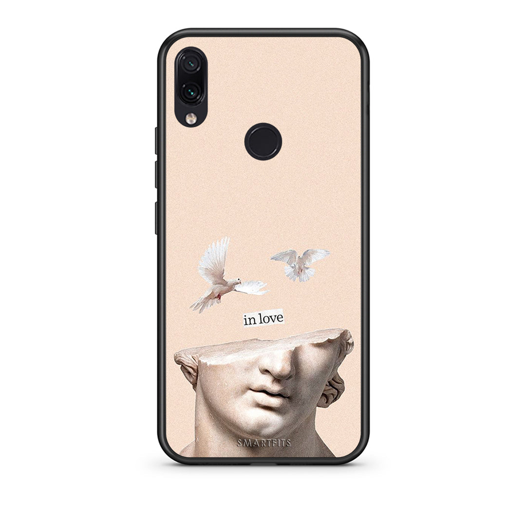 Xiaomi Redmi Note 7 In Love θήκη από τη Smartfits με σχέδιο στο πίσω μέρος και μαύρο περίβλημα | Smartphone case with colorful back and black bezels by Smartfits