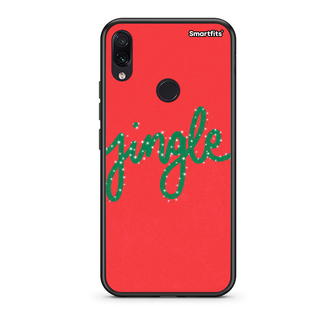 Xiaomi Redmi Note 7 Jingle Xmas θήκη από τη Smartfits με σχέδιο στο πίσω μέρος και μαύρο περίβλημα | Smartphone case with colorful back and black bezels by Smartfits