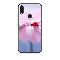 Thumbnail for Xiaomi Redmi Note 7 Ladybug Flower θήκη από τη Smartfits με σχέδιο στο πίσω μέρος και μαύρο περίβλημα | Smartphone case with colorful back and black bezels by Smartfits
