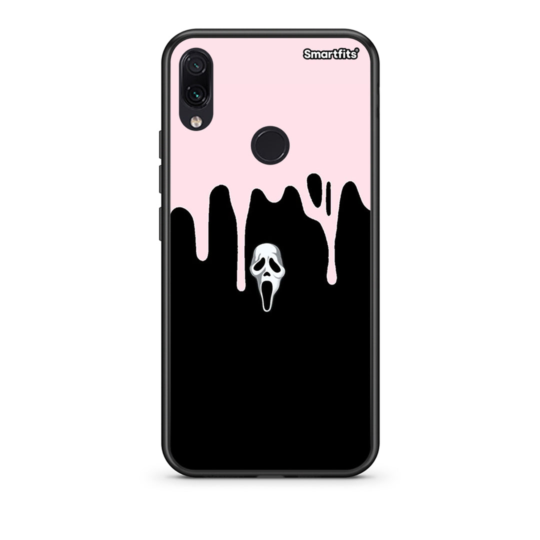 Xiaomi Redmi Note 7 Melting Halloween Mask Θήκη από τη Smartfits με σχέδιο στο πίσω μέρος και μαύρο περίβλημα | Smartphone case with colorful back and black bezels by Smartfits