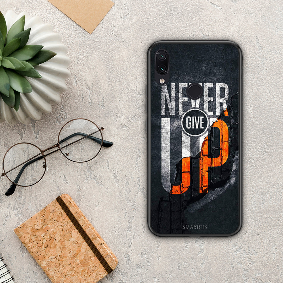 Never Give Up - Xiaomi Redmi Note 7 θήκη