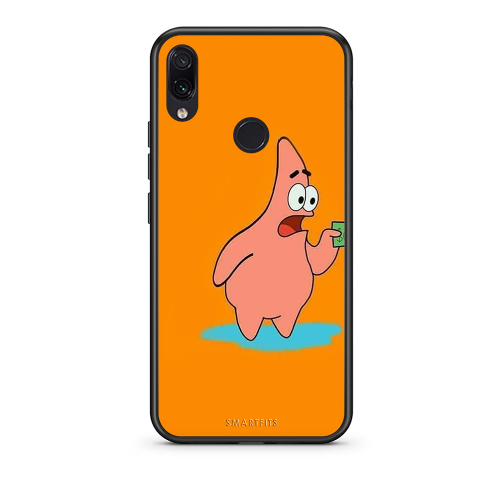 Xiaomi Redmi Note 7 No Money 1 Θήκη Αγίου Βαλεντίνου από τη Smartfits με σχέδιο στο πίσω μέρος και μαύρο περίβλημα | Smartphone case with colorful back and black bezels by Smartfits