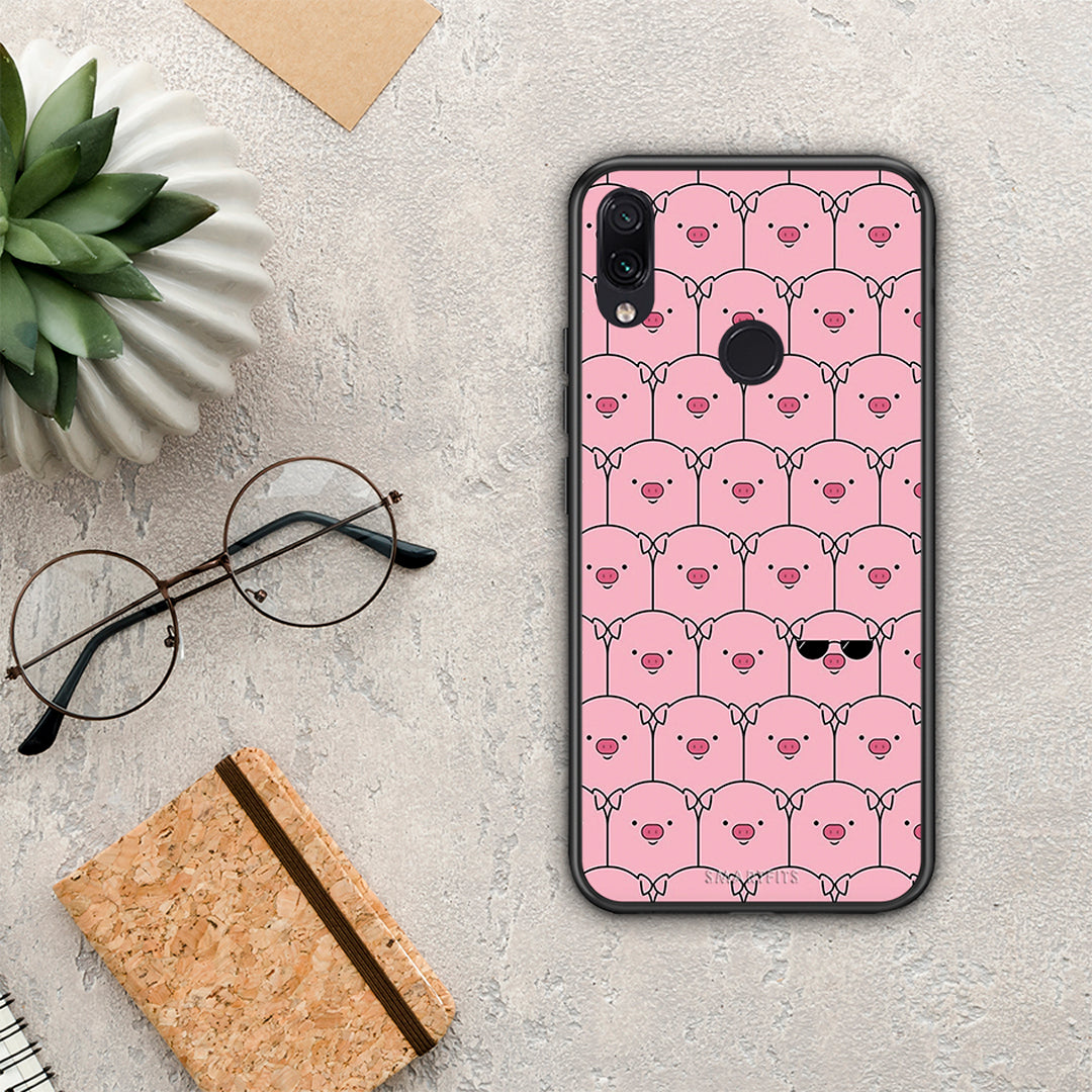 Pig Glasses - Xiaomi Redmi Note 7 case