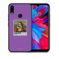 Thumbnail for Θήκη Xiaomi Redmi Note 7 Monalisa Popart από τη Smartfits με σχέδιο στο πίσω μέρος και μαύρο περίβλημα | Xiaomi Redmi Note 7 Monalisa Popart case with colorful back and black bezels